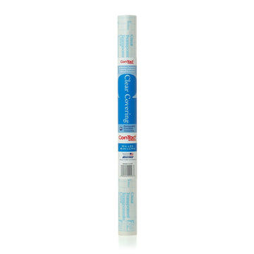Con-Tact Brand Creative Clear Covering, Versatile And Self-Adhesive Shelf Liner, Semi-Transparent Privacy Film, Protective Clear
