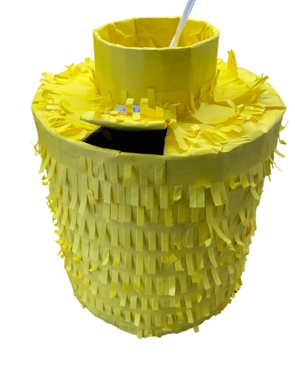 Apinata4U 14' Building Block Themed Party Pinata - Vibrant Yellow Brick Design For A Fun-Filled Celebration!