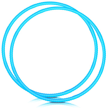 WinnerWhy 2 Pcs Toy Hoop Exercise Hoop Detachable Adjustable Plastic Toy Ring Playground Equipment for School Colored Circles Exercise Ring for Teens Dog Agility Equipment(Blue 26 Inch)