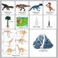 Erupting Volcano Model Dinosaur Toys with Mat & Trees,Dinosaur Playset Science Kit for Kids 3-5