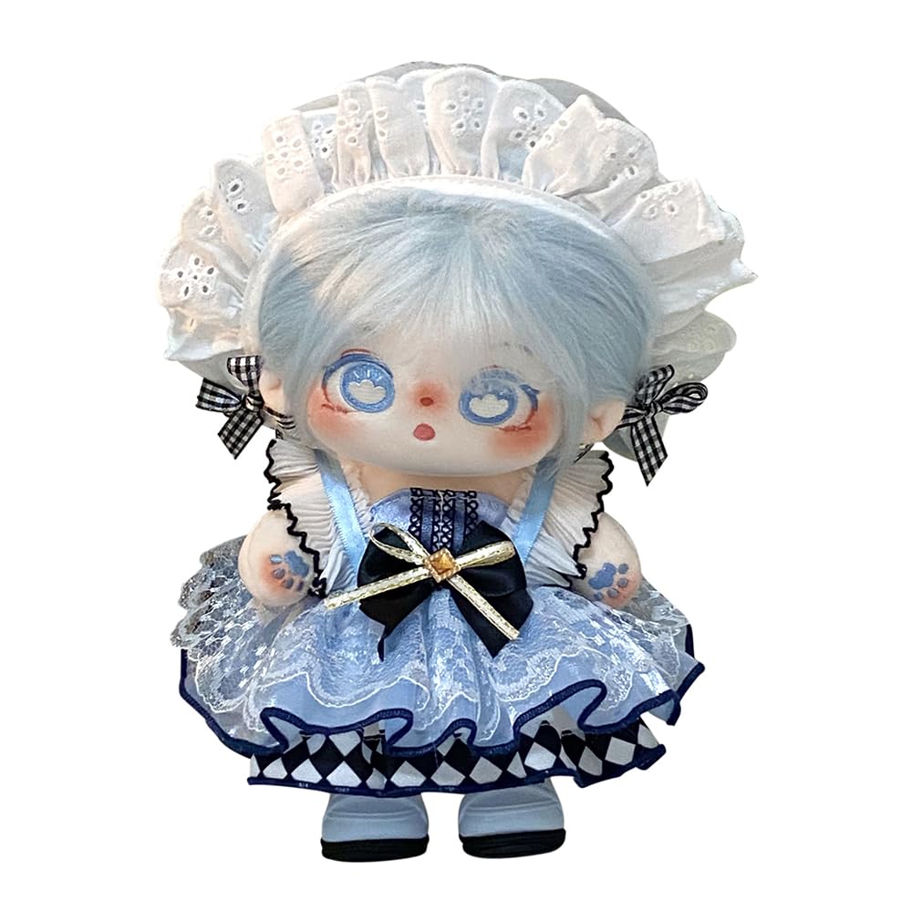 Niannyyhouse 20Cm Plush Doll Clothes Dresses Sailor Outfit 8In Doll Dressup (A)