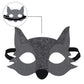 Jtnohx Felt Animal Masks, 10 Pcs Halloween Mask, Animal Costume For Birthday Party Supplies (Wolf Mask)