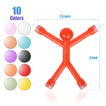 60 Pcs Magnets-Toys-Magnetic-Toys-Men-People  Colorful  Kids Travel Toys  for Refrigerator Magnets  Office  Whiteboard Decoration