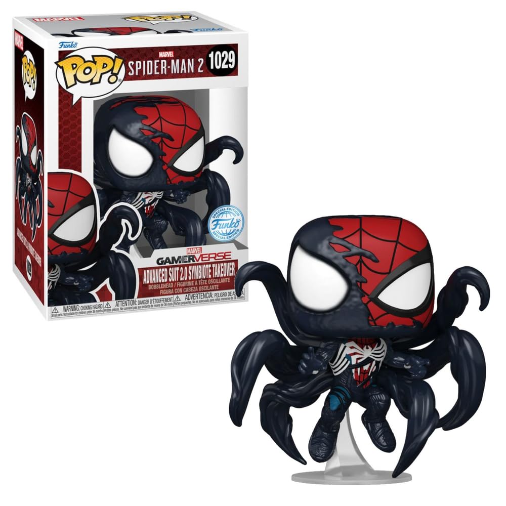 Pop! Advanced Suit 2.0 Symbiote Takeover 1029 Spider-Man 2 Sticker Special Edition