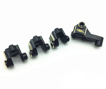 Treal Heavy Duty Brass Front Rear Axle Lower Shock Mount Compatible With Trx-4-Black