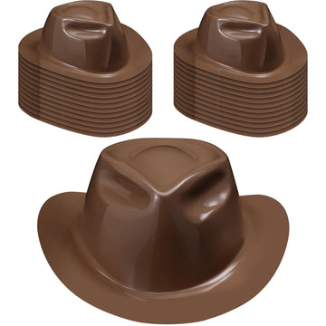 Xtinmee 24 Pieces Cowboy Hats Bulk Kid Plastic Cowboy Hats Party Pack Western Cowboy Hat Costume Accessories for Western Party S