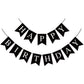 Hooqict Black Happy Birthday Banner Sign For Backdrop Black Birthday Decorations For Men Women Party Supplies Wall Door Banner Garland Bunting Flag