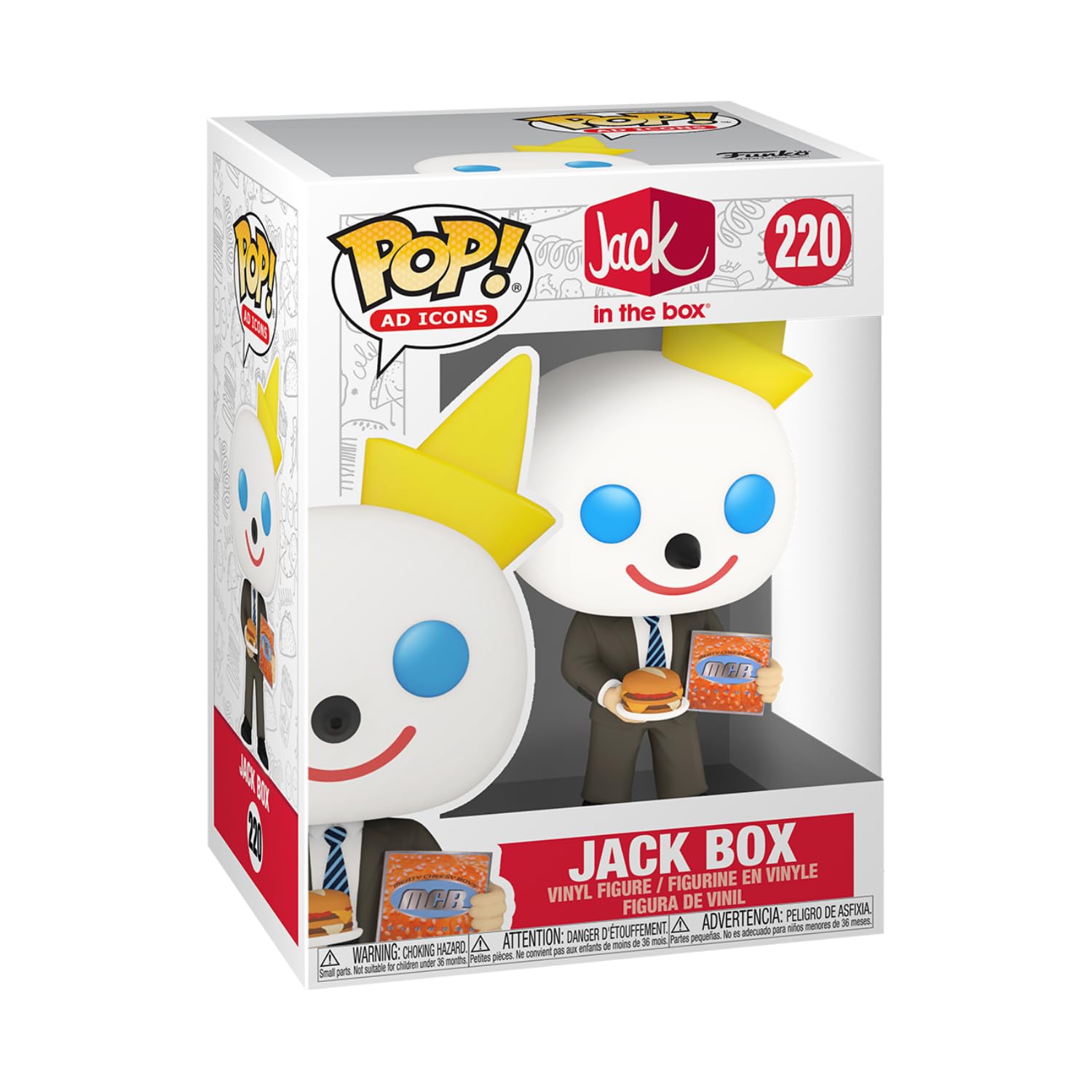 Funko Pop! Ad Icon: Jack Box In The Box - Collectable Vinyl Figure - Gift Idea - Official Merchandise - For Kids & Adults - Ad I