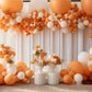Moxmay 102 Pieces Orange Balloons 18In 12In 10In 5In Different Sizes Party Balloon Kit For Birthday Halloween Christmas Wedding