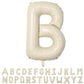 Wpensky 40 Inch Cream Letter Balloons - Large Foil B Balloons for Birthday & Wedding Decorations
