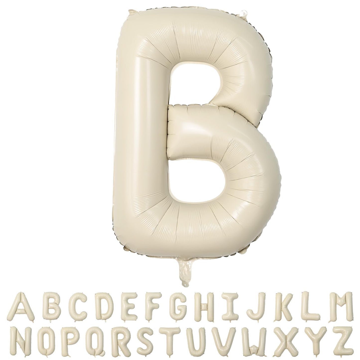 Wpensky 40 Inch Cream Letter Balloons - Large Foil B Balloons for Birthday & Wedding Decorations