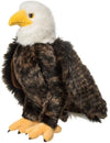 Douglas Bald Eagle Plush Stuffed Animal - 12" Tall, Brown/White/Yellow, Polyester Fill, Model 258