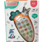 Carrot Style Cute Rabbit Face Pretend Play Cell Phone Toy For Kids, Toddlers With Music, Ringtones & Lights | Birthday Party Fav
