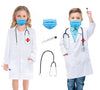 Culture Creation DC1003 Unisex Kids Doctor Coat Costumes dress for boys & girls Set of 4 (Doctor Coat, Stethoscope, Injections &