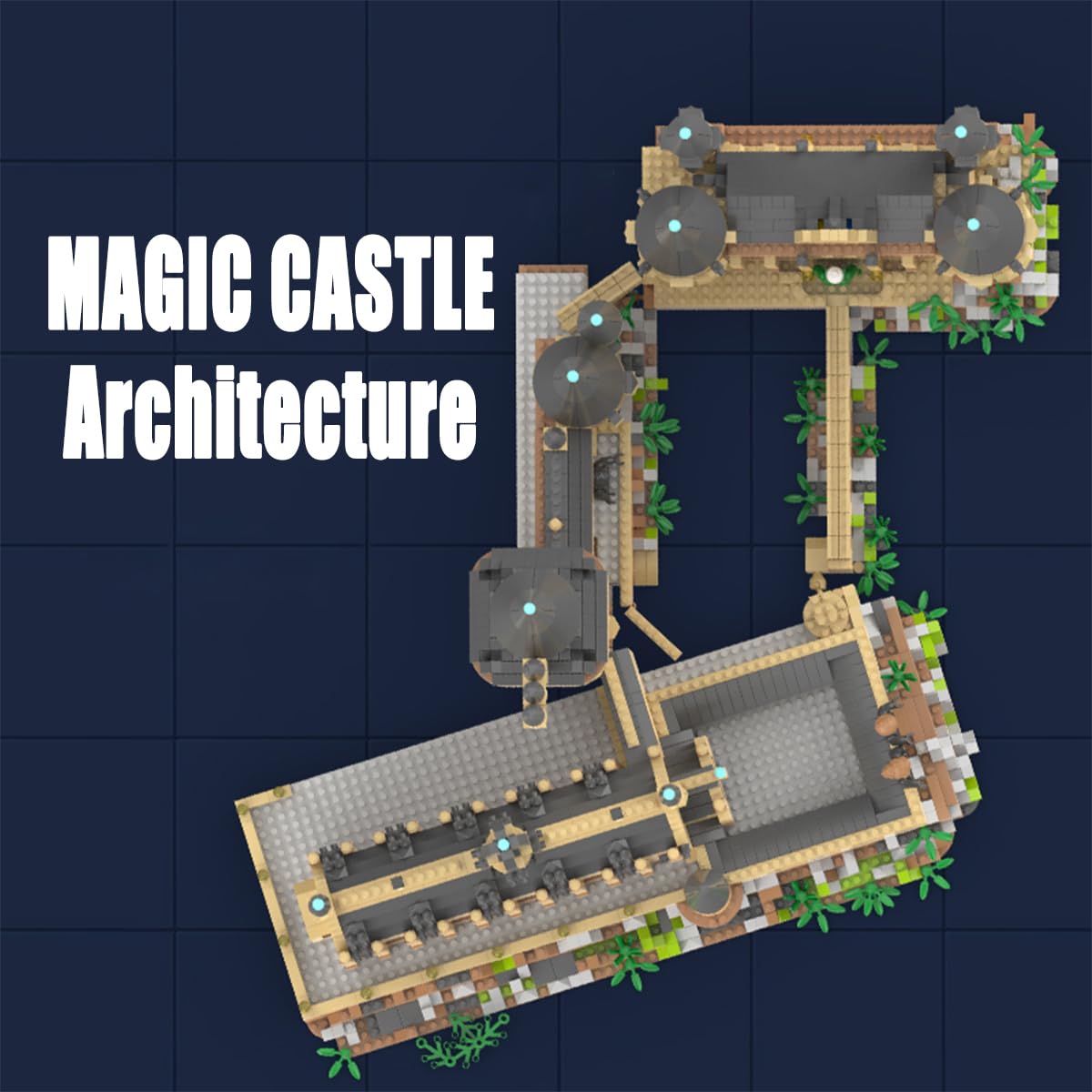 BDYDT Architecture Set Harry Castle Micro Building Blocks Set(5400PCS) - Architectural Model Toys Gifts for Kid and mature-themed