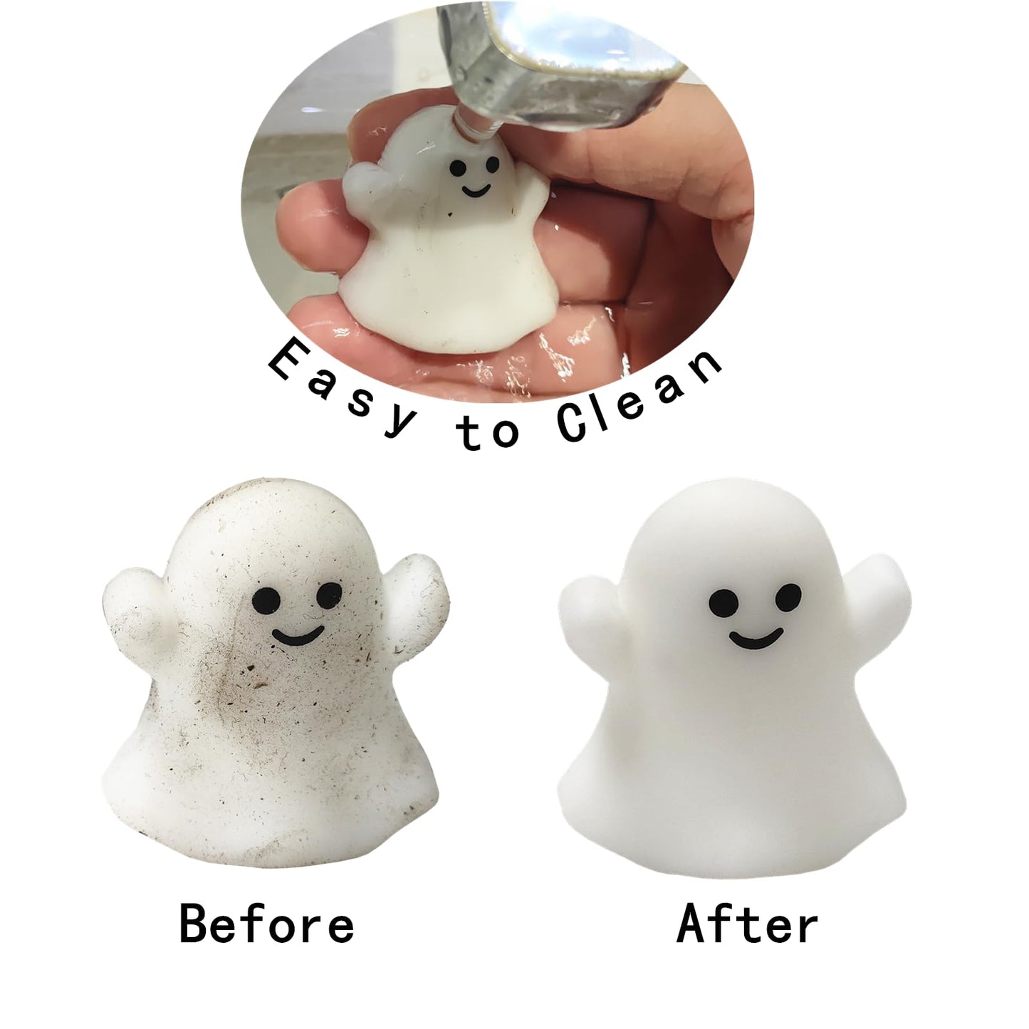 Ganjiang 36 Pack Halloween Mochi Squishy - Small TPR Party Favors, Goody Bag Stuffers, Classroom Prizes, 36pack Halloween Design