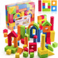 Jaxojoy Foam Building Blocks For Kids - 108-Piece Soft Foam Blocks For Toddlers - Large, Stackable, Educational Stem Toys - Soft Blocks For Indoor Or Outdoor Play - Foam Shapes For Boys And Girls