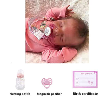 Zlgkjk Reborn Baby Dolls Girl, 18' Realistic Soft Vinyl Silicone Full Body, Lifelike Sleeping Dolls For Girls, Real Life Baby Doll Gift Set For 3+ Year Old Kids Newborn