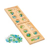 Regal Games Mancala Board Game - Fun Classic Table Game with Wooden Board for Adults & Kids - 48 Glass Mancala Beads & 2 Player 