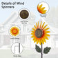 Venniy Yard Wind Spinner Outdoor,Garden Wind Spinners & Wind Sculptures,Sunflower Windmills Lawn Decor,Metal Flower Garden Pinwh