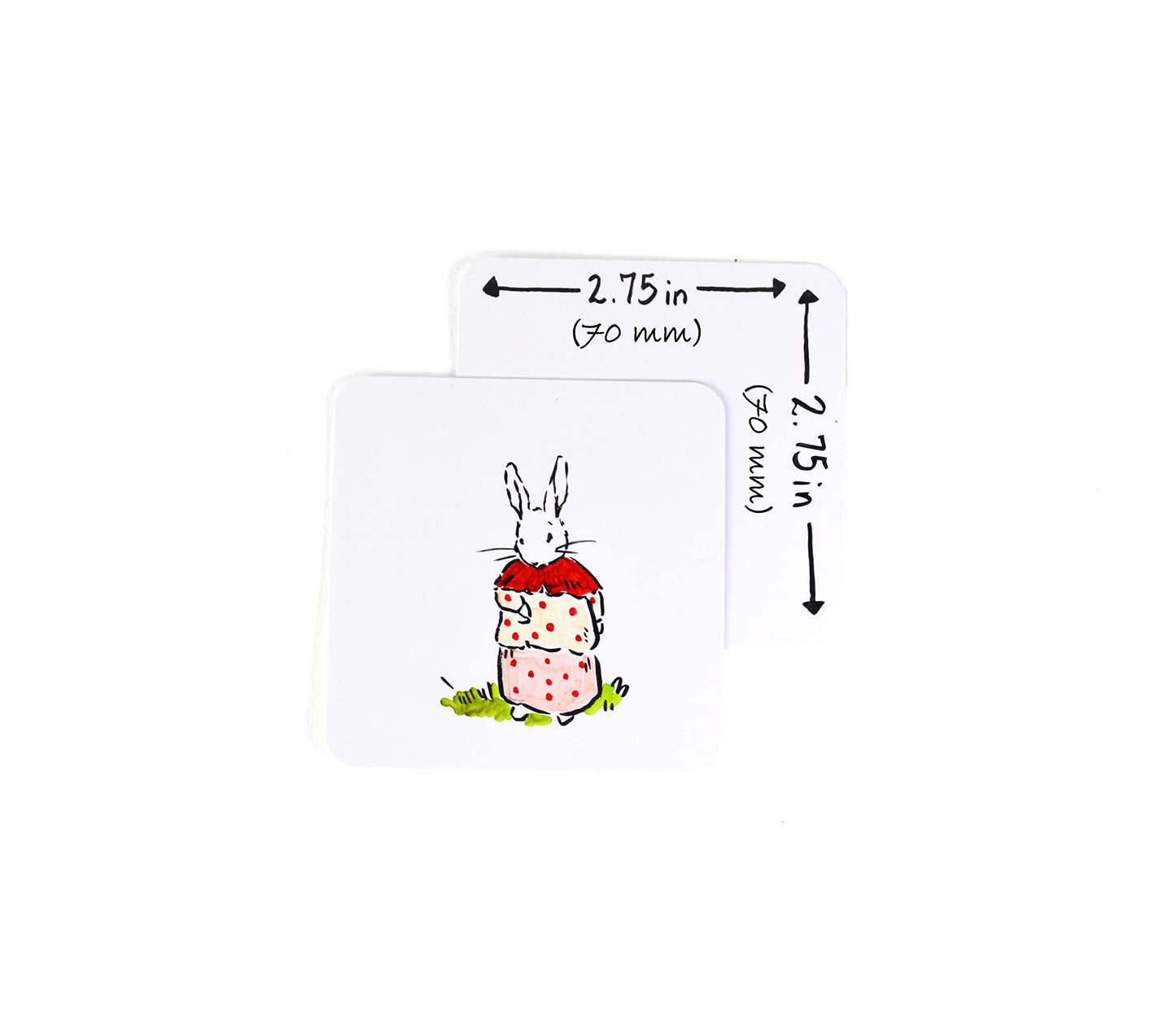 Apostrophe Games Blank Square Playing Cards, 2.75" Matte Finish, 200 White Flash Cards for Board Games & Study Guides