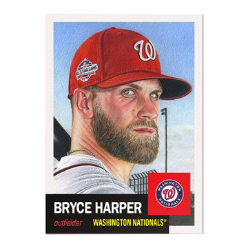 Washington Nationals #13 Bryce Harper Mlb Topps Living Set Card