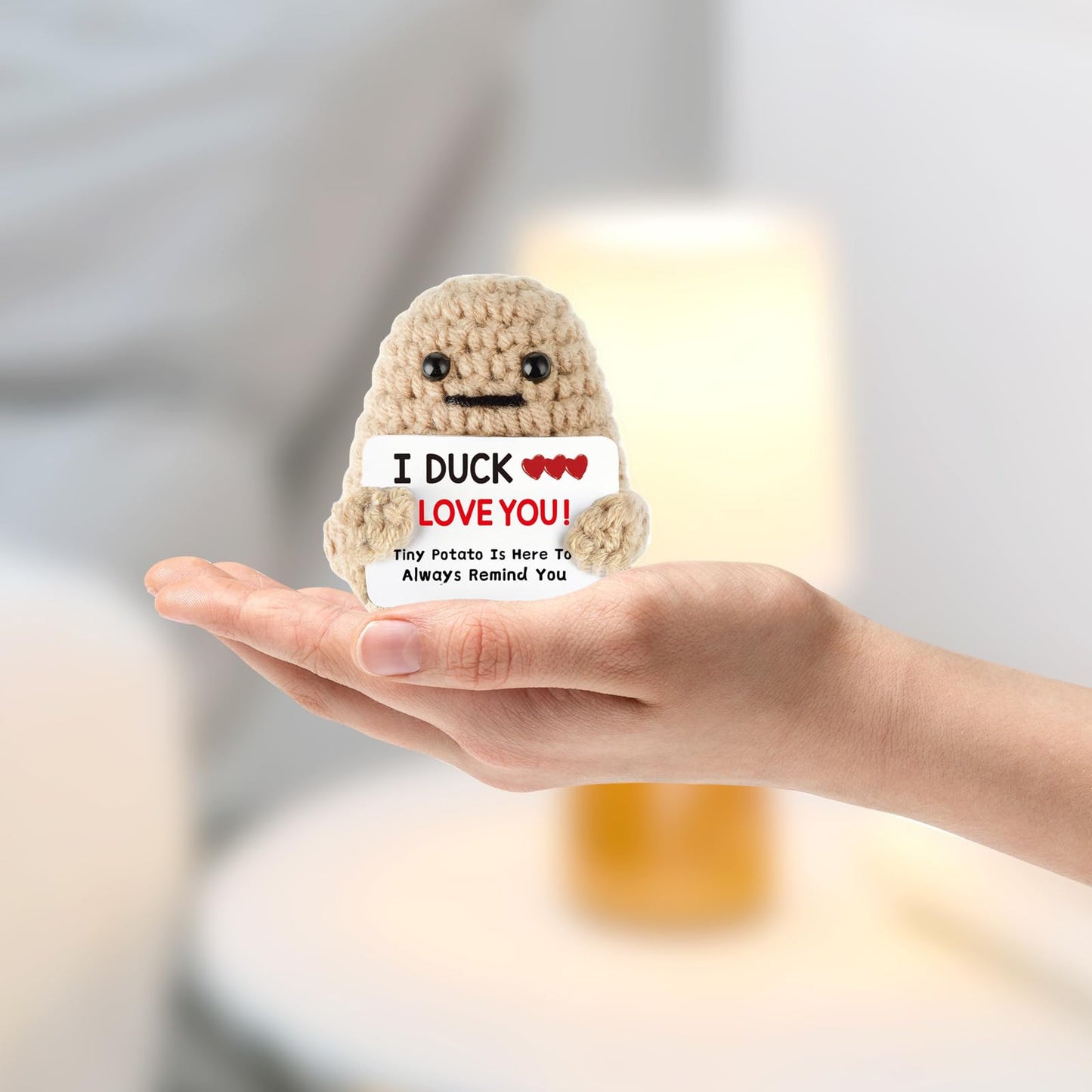 Letken Birthday Gifts For Women Positive Potato Christmas Stocking Stuffers (I Duck Love You)