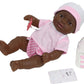Jc Toys - La Newborn Nursery | 7 Piece Doll Gift Set | 12' Life-Like African American Doll With Accessories | Pink | Ages 2+ (18345)
