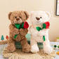 Wgxzyq Teddy Bear Stuffed Animal With Rose, Soft Cuddly Stuffed Plush Bear, Gifts For Kids Baby Toddlers On Baby Shower, Valenti
