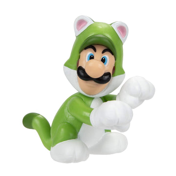 World Of Nintendo 91426 2.5'' Cat Luigi Action Figure