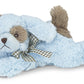 Bearington Baby Lil' Waggles Plush Blue Puppy Rattle - 8" Stuffed Animal