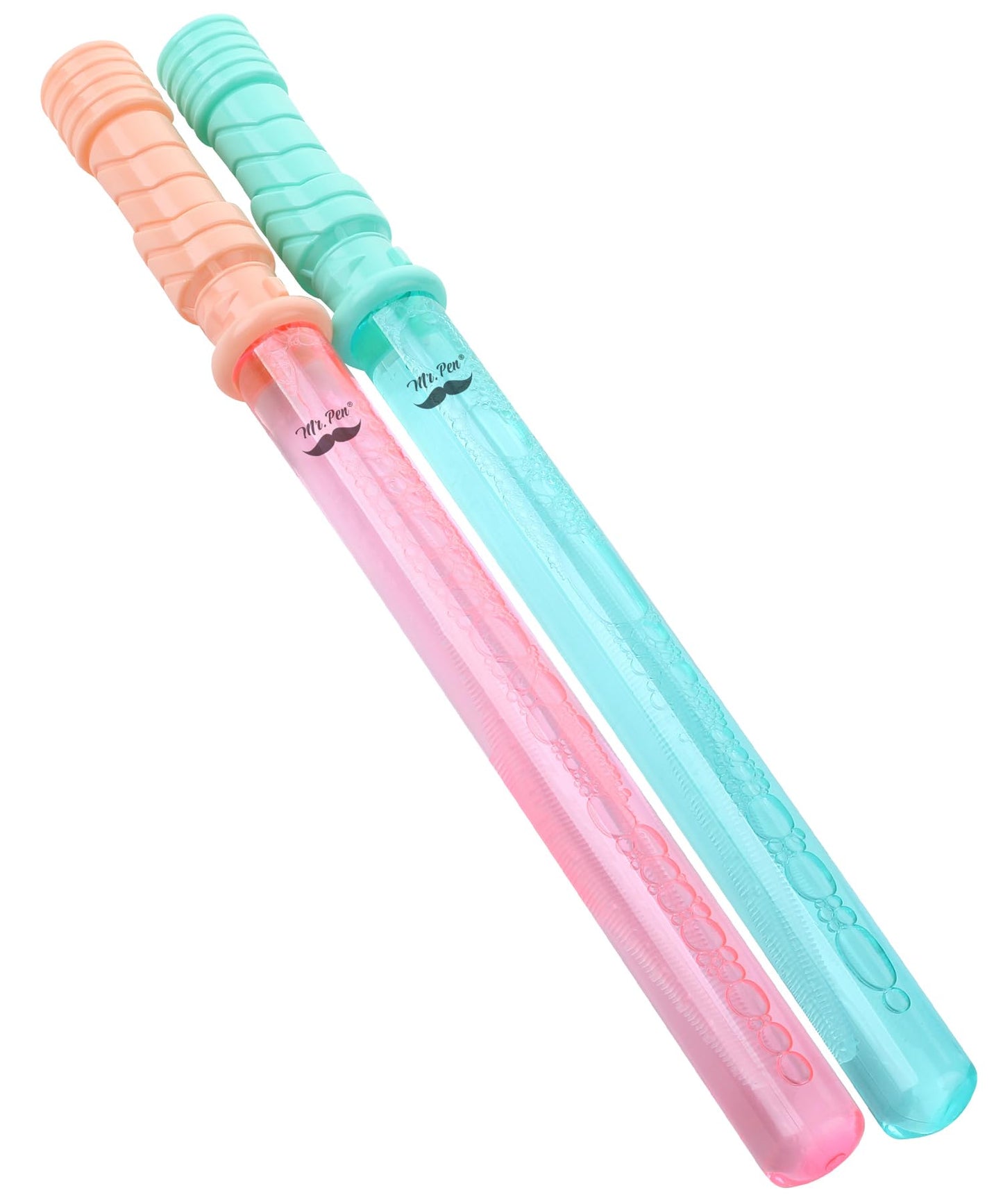Mr. Pen Bubble Wands, 2 Pack, 14.3 Inches, Foam, Pink - Big Bubble Party Favors for Kids