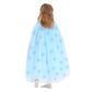 Hsctek Light Up Princess Cape, Blue Princess Dress Up Tulle Cape, Coloful Princess Outfit Costume Accessories Kids Toddlers Girls