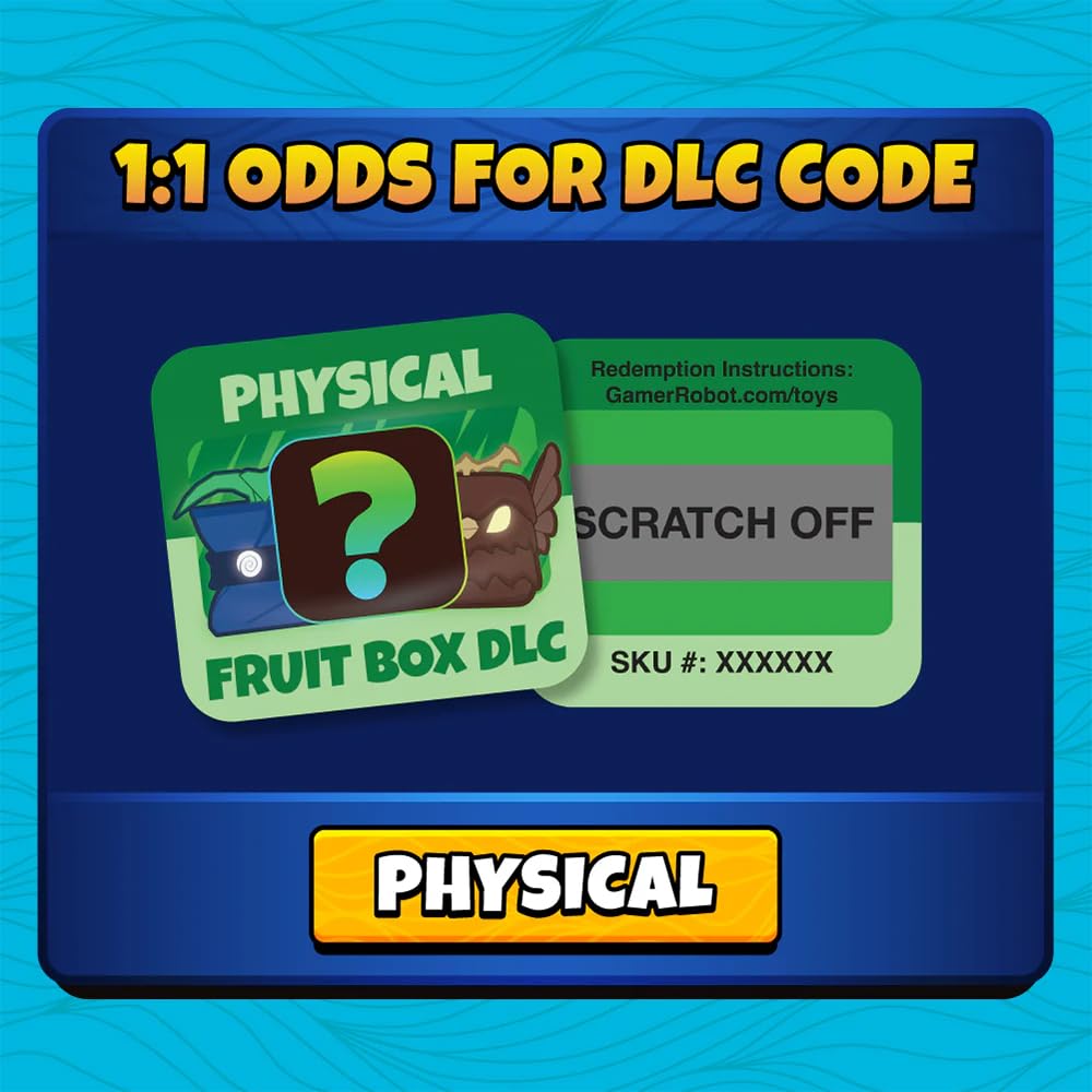 PhatMojo BLOX Fruits Plush Collectible 2-Pack (4" Tall, Series 1) - Includes DLC, Model CP3310-2PK