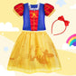 Meland Princess Dress Up - Princess Dresses For Girls With Princess Toys, Dress Up Clothes For Little Girls Pretend Play