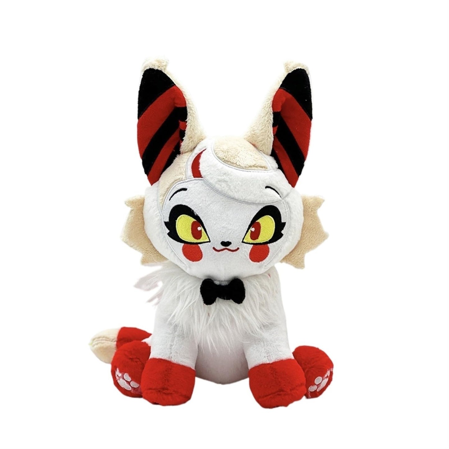 Jagvima Angel Meow Hazbin Hotel,Hazbin Hotel Plush Toy,Hell Inn Angel Cat Plush Doll, (White Hellcat)
