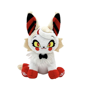 Jagvima Angel Meow Hazbin Hotel,Hazbin Hotel Plush Toy,Hell Inn Angel Cat Plush Doll, (White Hellcat)