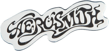 C&D Visionary Aerosmith Logo 9cm Silver Metal Sticker