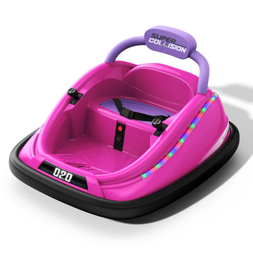 Bumper Car, 12V Electric Kids-Bumper Car Ride Toys With Remote And Music Function, Perfect Kids Gifts Baby For Toddlers 1-6 For