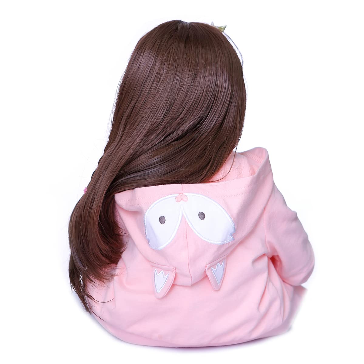 3 Piece Set Reborn Baby Girl Doll Clothes 22 Inch Newborn Outfits Accesories Orange Fox For 22-24 Inch Reborn Doll Clothes