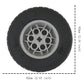 Building Blocks Technic Parts 4 Pcs Tyre Dia. 62X20 & Rim Dia. 43.2 X 18 Compatible With Lego For Kids Boys Toy