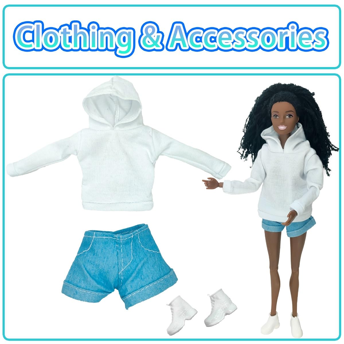 Flfuatt Stylish Fashions Girls Doll Toys, The Ultimate Fashionista Doll For Trendy Kids, 11.5 Inch Fashion Doll (G Edition)