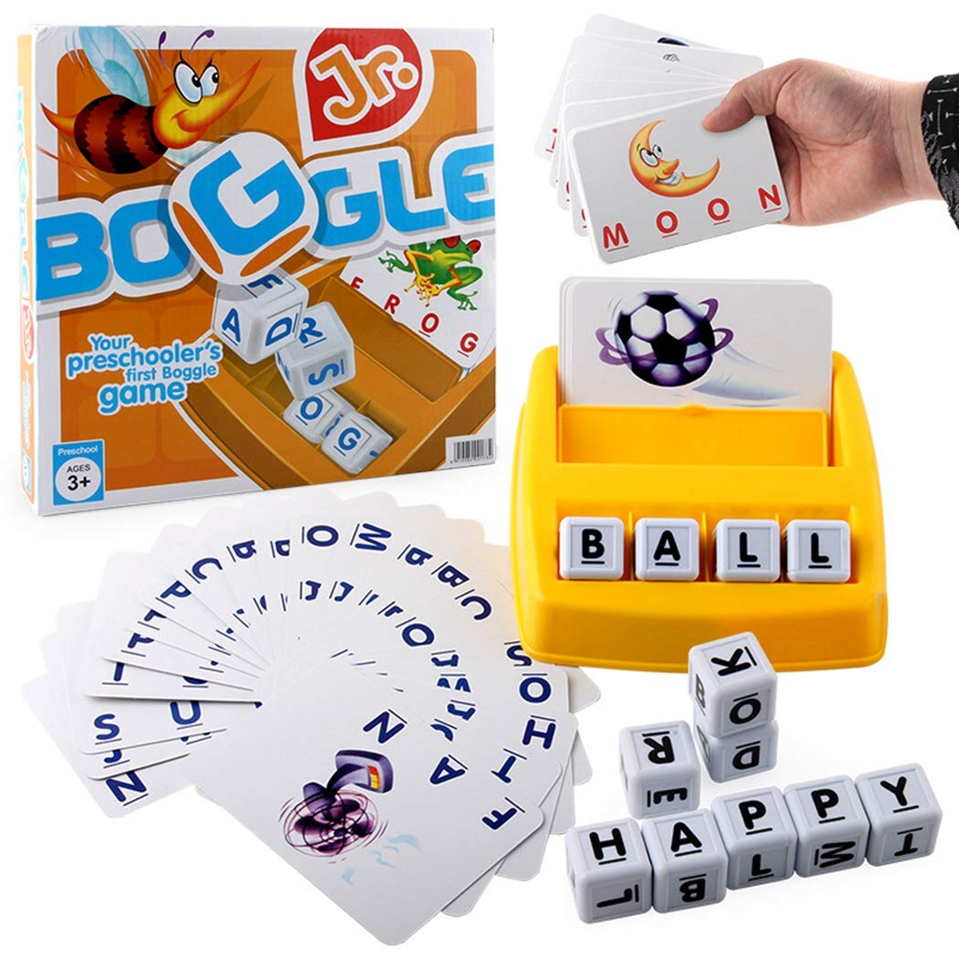 Dorakitten Matching Letter Game Funny Alphabet Educational Toy Multicolor Letter Spelling Game Alphabet Animal Cards for Kids
