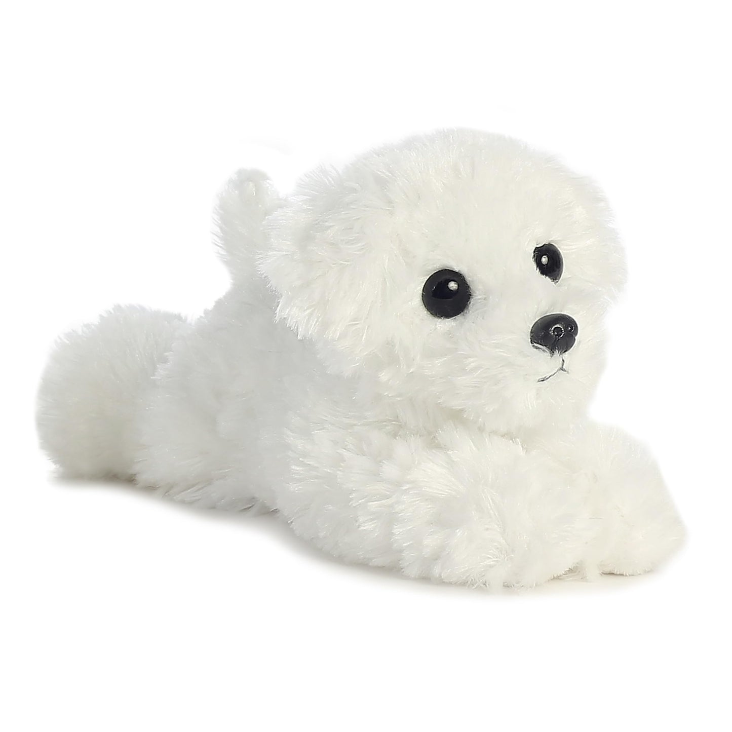Aurora Mini Flopsie Snowball Stuffed Animal - 8" White Plush Toy for Kids & Adults - Model 31371