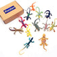 Guaishou 12pcs Artificial Reptile Lizard Figures - Multi-color Kids Gift Set for Imaginative Play