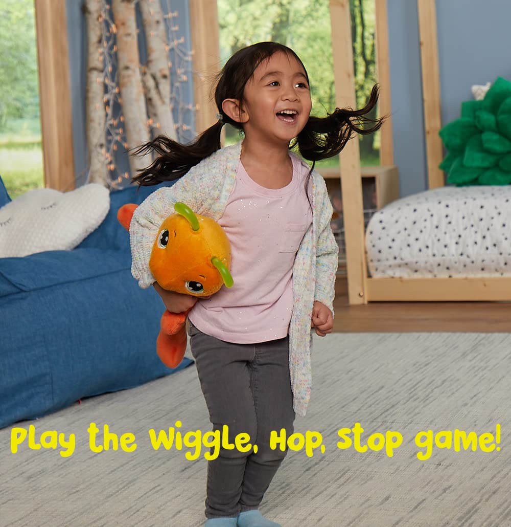 Playskool Glo Friends - Wigglebug Wiggle, Hop, Stop! - Interactive Soft Plush With 4 Modes - Games, Stories, Free Play, And Bedt