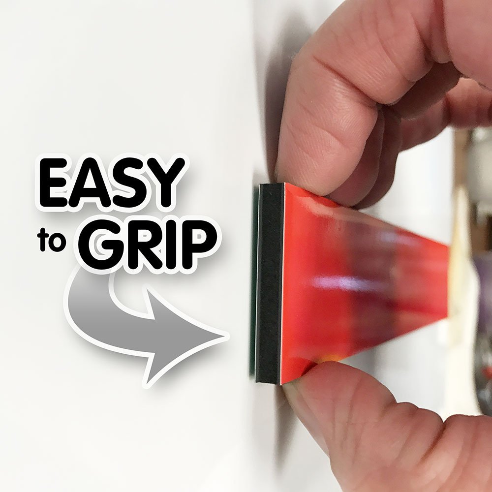 EAI Education Jumbo Magnetic Algebra Tiles Set of 35 - Small Red Foam, Model GB-2SMABT35