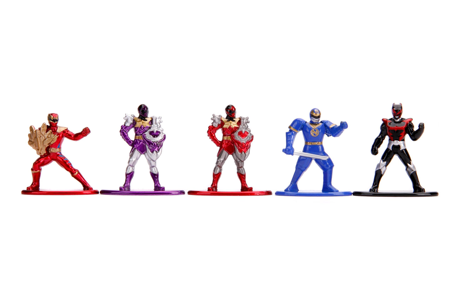 Jada Toys Power Rangers 20-Pack Die-Cast Metal Collectible Figures, 1.65", Multicolor