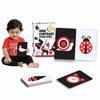Brain Basket High Contrast Flash Cards For Toddlers (12-24 Months), 36 Black, White & Red Visual Stimulation Cards For Early Lea