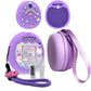 Jchpine Hard Carrying Case And Silicone Cover Compatible With Tamagotchi Pix Interactive Virtual Pet Game Machine, Screen Film Protector For Tamagotchi Pix Accessories (Purple)